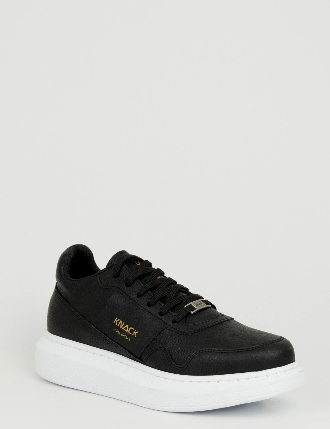 Ανδρικά ασπρόμαυρα Sneakers με κορδόνια 0382020 φωτογραφία